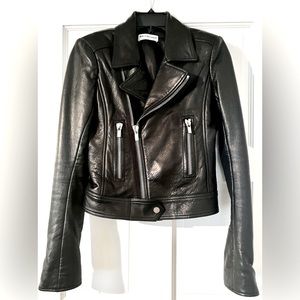 BALENCIAGA original biker laser black jacket 36 FR  size ( Small). Never worn